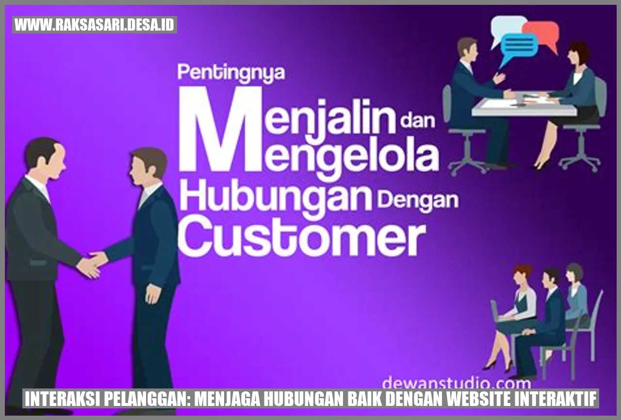 Interaksi Pelanggan: Menjaga Hubungan Baik dengan Website Interaktif