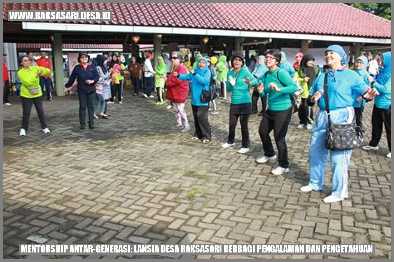 Mentorship Antar-generasi: Lansia Desa Raksasari Berbagi Pengalaman dan Pengetahuan