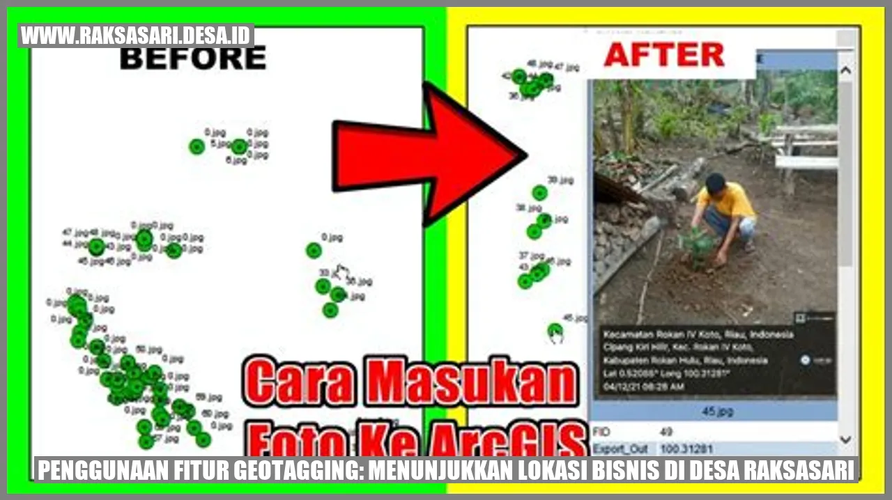 Penggunaan Fitur Geotagging: Menunjukkan Lokasi Bisnis di Desa Raksasari