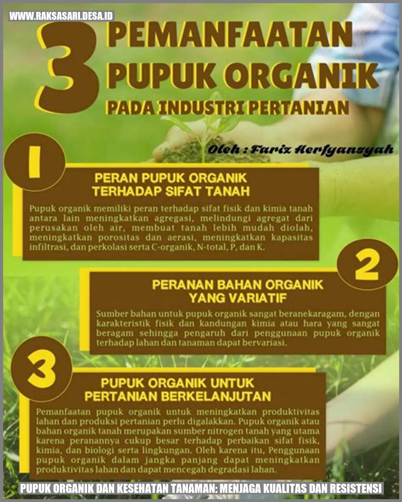 Pupuk Organik dan Kesehatan Tanaman: Menjaga Kualitas dan Resistensi